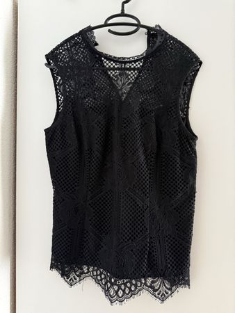 Marciano Top ärmellos Spitze schwarz