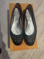 TOD'S Ballerina Leder schwarz mit Nieten Gr. 34