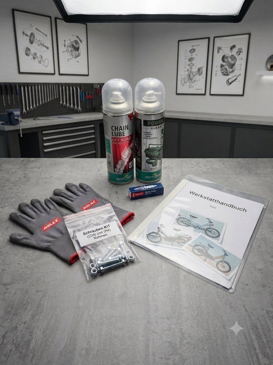 Puch Mofa-Ersatzteile: Puch Maxi S Start‑Set / Geschenkeset – Neu (gemäss Beschreibung) aus Kirchleerau von Toeffli_Schrauber