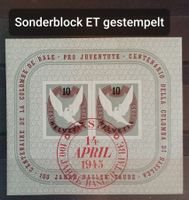 4197) W23, Sonderblock Baslertaube ET gestempelt Kt. 120.-