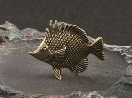 Poisson en bronze