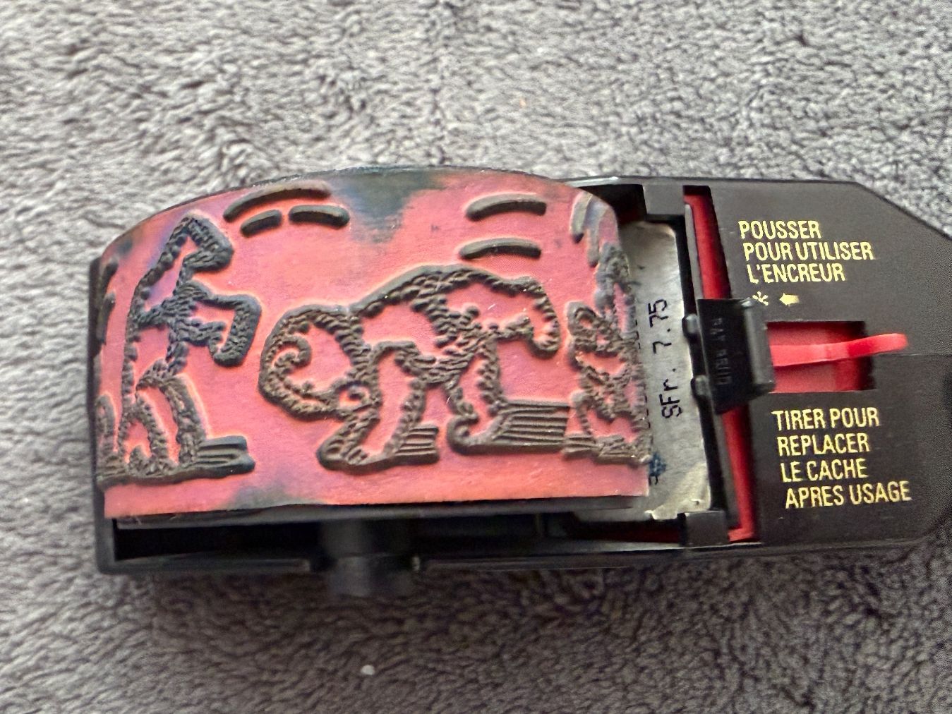 Stempel: Rollstempel Purzelbaum – Gebraucht aus Schaffhausen von Bootes