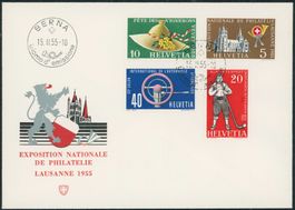 1955 - Werbemarken - Ersttagsbrief FDC ET - italienisch · it