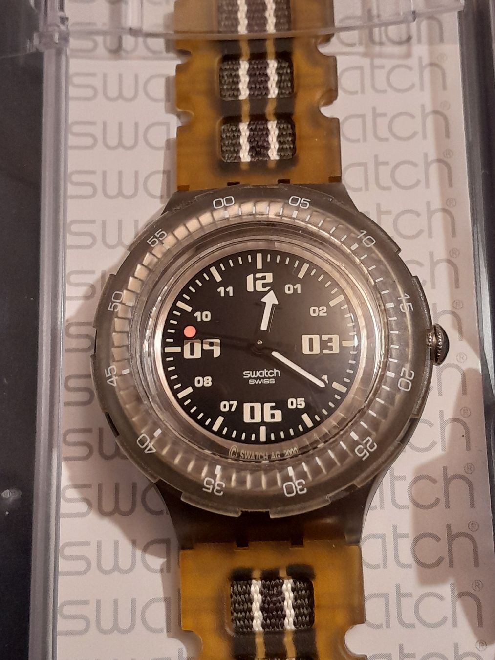 Swatch Orologi: Swatch Uhr ca.2020 snowpass – Nuovo e nell'imballaggio originale da oekingen venduto da beauty1964 1