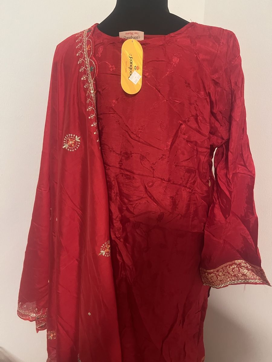Vestiti: Rote Bollywood Kleid/Anzug , Grösse 3XL – Nuovo e nell'imballaggio originale da Bösingen venduto da ash_jnn8 3