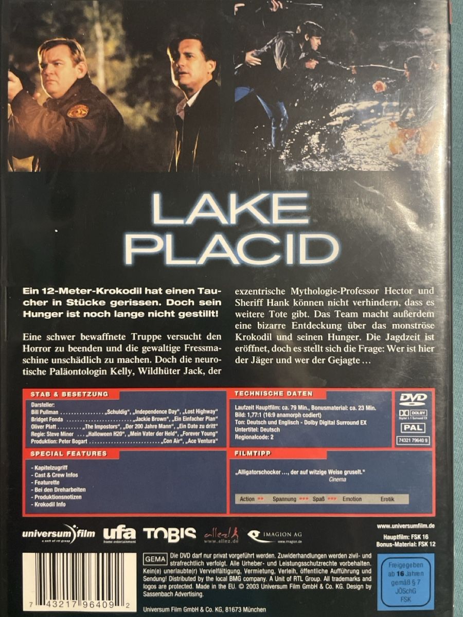 Tutti i DVDs: Lake Placid  (1999) – Usato da Waldenburg venduto da Mimily33 1
