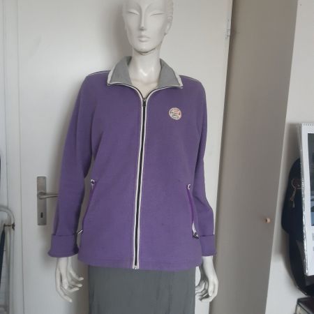 Warme Fleece Jacke von Baastra, Lila, ideal für Herbst!