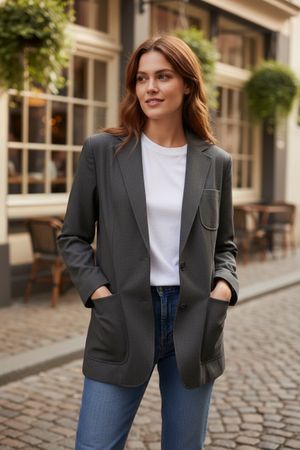 S.Oliver blazer anthracite unisexe