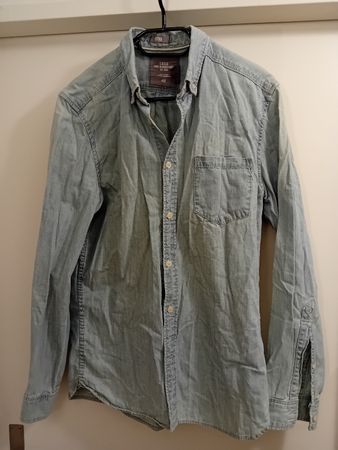 H&M Jeanshemd Herren Denim Grösse M - Fitted - Top Zustand!
