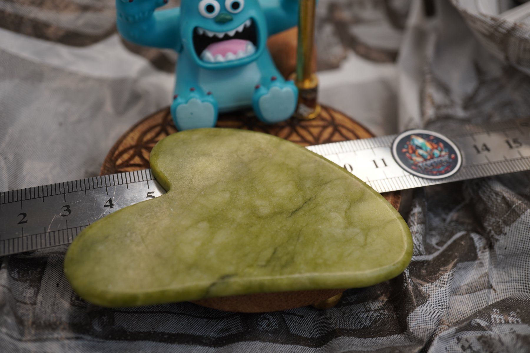 Mineralien & Heilsteine: Gua Sha Massage-Stein    Jade   Nephrit   ab 1.- – Neu und originalverpackt aus Eschenbach SG von topstone 5