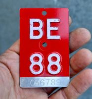 Velonummer BE von 1988 - Bern