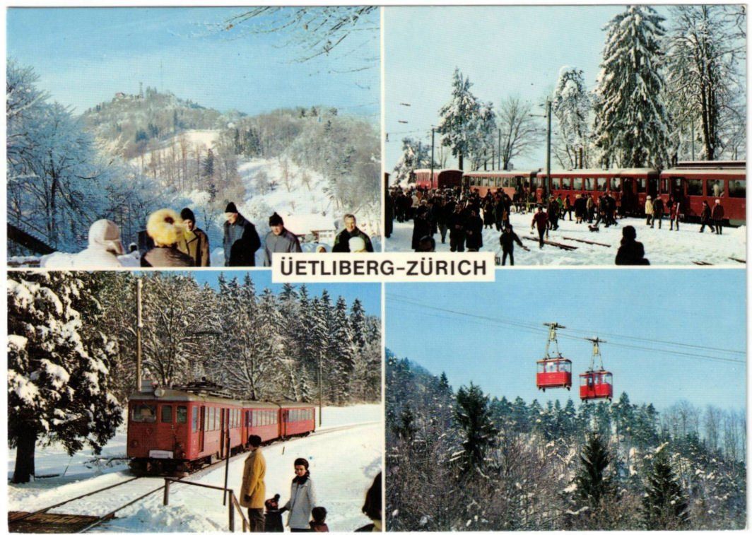 Cartoline postali: Uetliberg - 4 Bild AK – Usato da Binningen venduto da Mountainrider