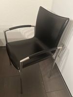 6 Girsberger Balzaro Designstühle  Echtleder / Chromstahl