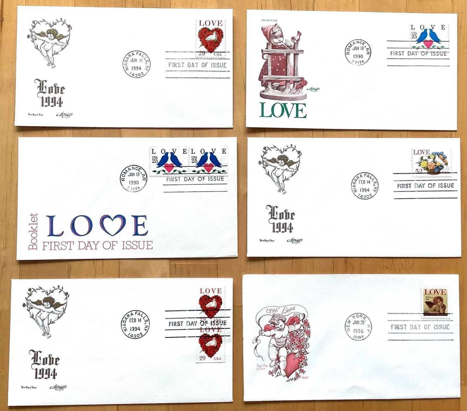 Tutti i francobolli: 1992-1996 USA - FDC LOVE – Nuovo (secondo la descrizione) da Liestal venduto da Pep3