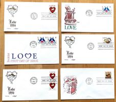 1992-1996 USA - FDC LOVE