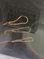 3er Set goldige Armkettchen NEU