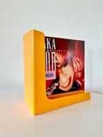 70er Jahre Schallplatten Winkel Ständer orange