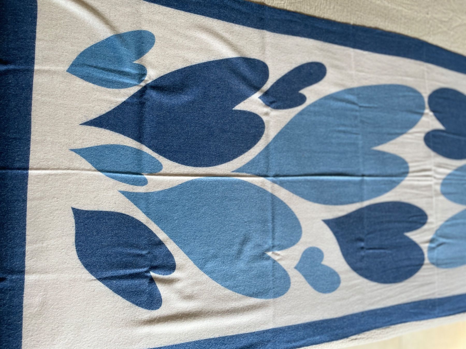 Foulard & Sciarpe: Wunderschöner Schal mit Herzen - blau/weiss – Nuovo (secondo la descrizione) da Birsfelden venduto da Nic21 9