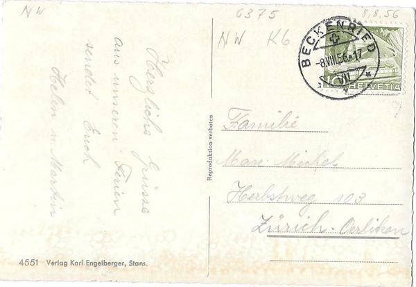Cartoline postali: Luftseilbahn Beckenried - Klewenalp – Usato da Olten venduto da clotaldi 1