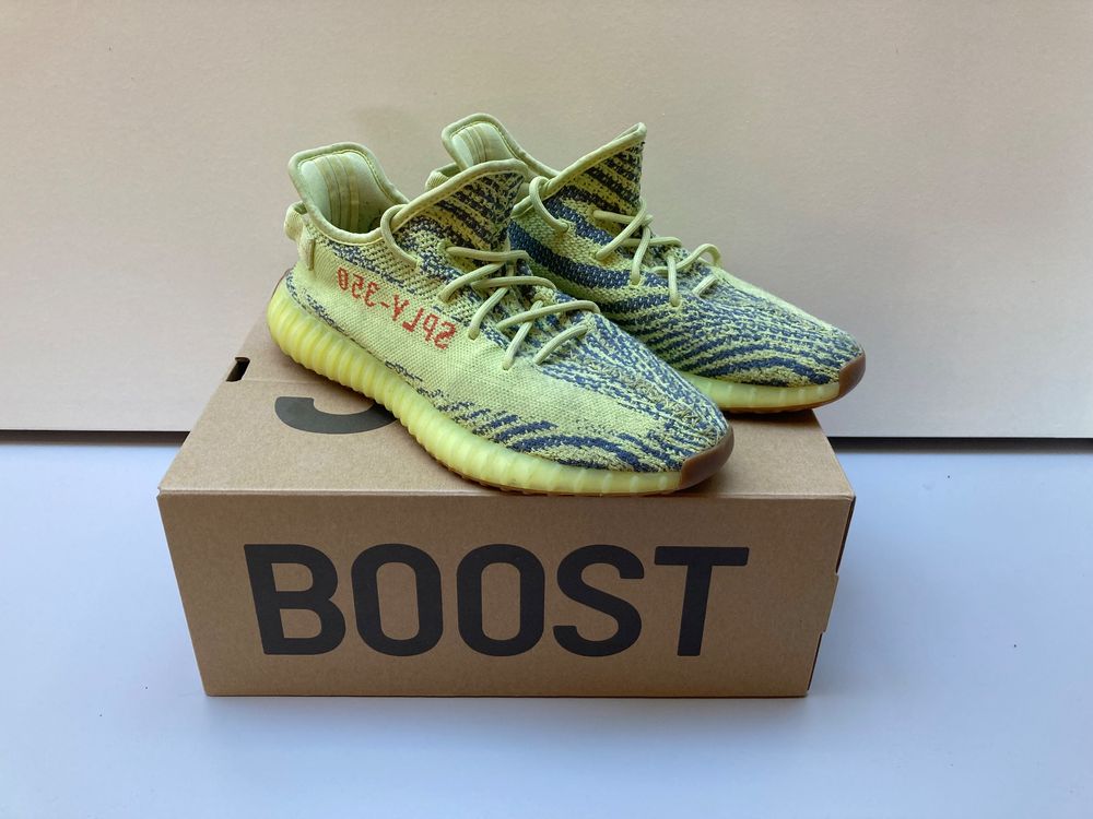 Adidas yeezy 350 v2 semi frozen yellow - herren schuhe sale