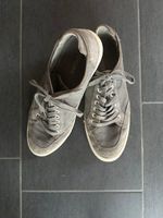 Herren Schuhe Stoff Grau Gr. 42,
