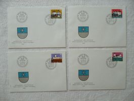 Pro Patria 1976 4 FDC Einzelmarken SBK B170 - B173