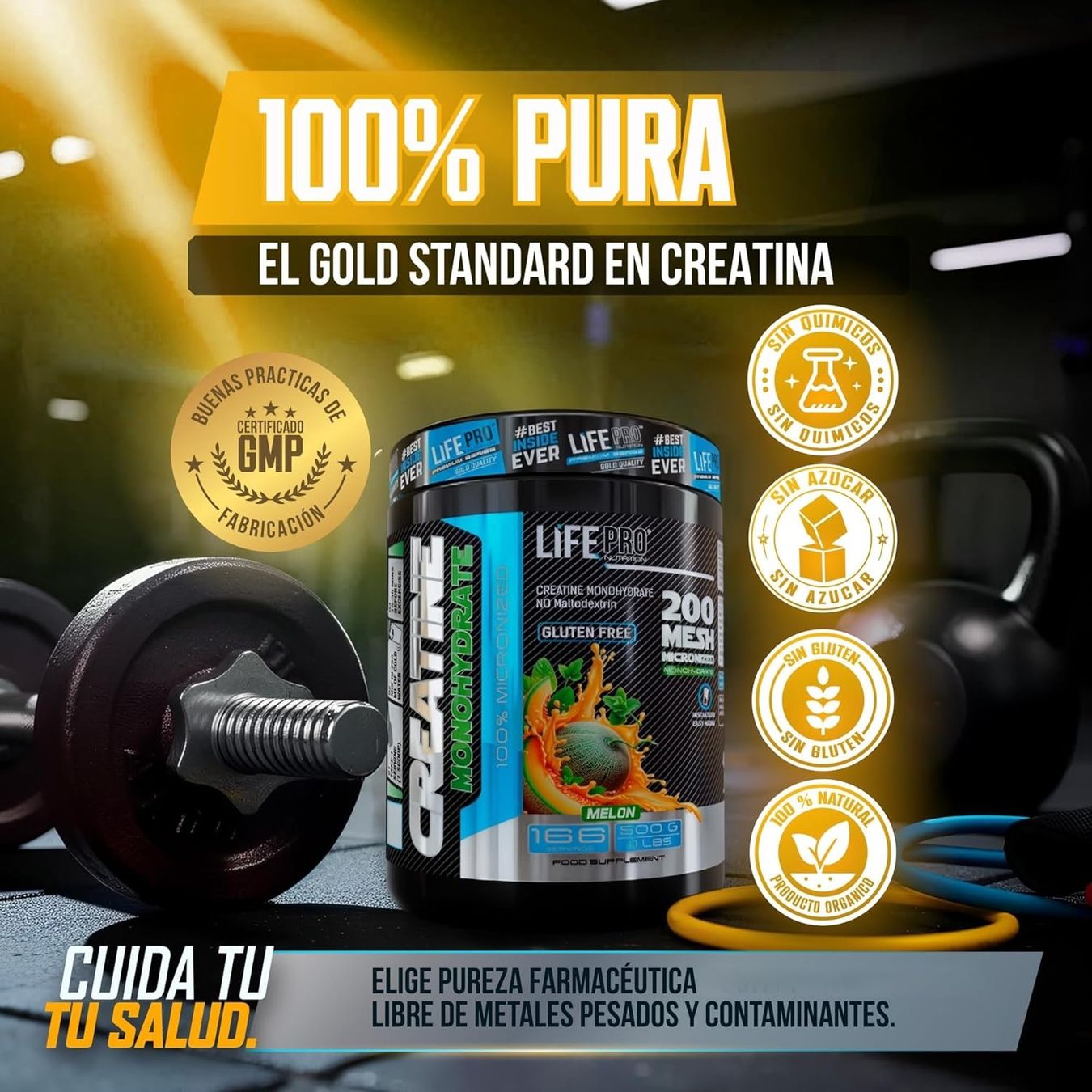 Cibi & Specialità: Creatin Monohydrat 500g Melon 99,9% – Nuovo e nell'imballaggio originale da Suhr venduto da SchnapperCH 2