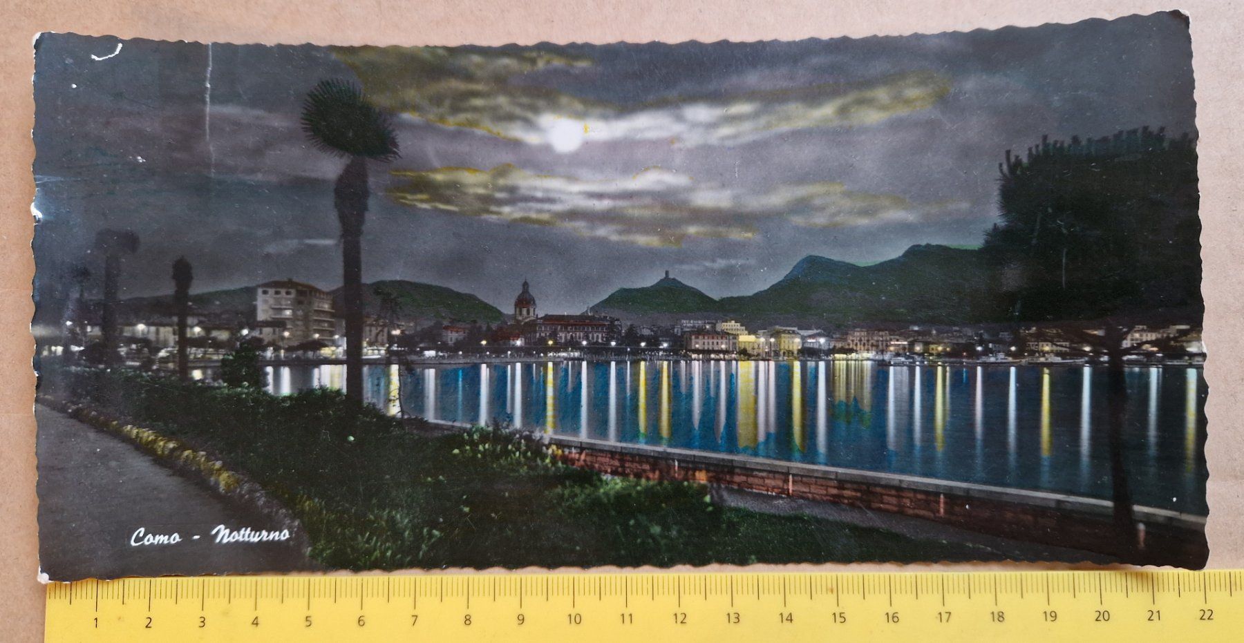 Cartoline postali: Como Nocturno, Italien alt/Grossformat! – Usato da Melchnau venduto da Arthurius