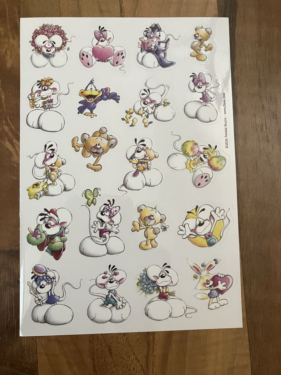 Aufkleber: Diddl is back 1 Stickerbogen – Neu und originalverpackt aus Bözberg von Sape9192