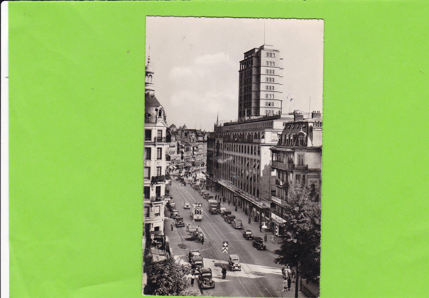 Cartoline postali: Lausanne-Rue des Terreaux-Oldtimer – Usato da St. Peterzell venduto da neckertal