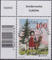 2010, Nr.1351 "Heidi" ET-Voll-Stempel +ECKTABS von MAIENFELD