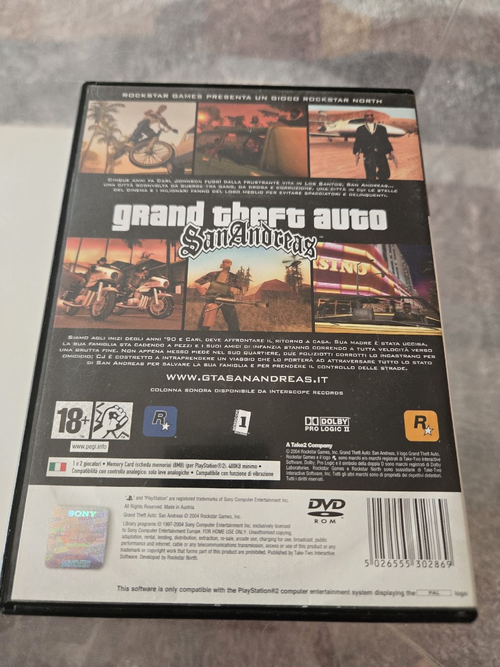 Giochi: GTA San Andreas PS2 – Usato da Bussigny venduto da Kfdlt 1
