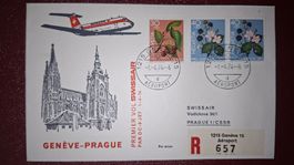 Swissair Geneve - Prague 01.04.1974