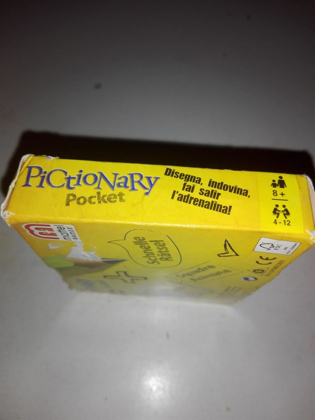 Mattel Giochi: Pictionary Pocket   (De-Fr-It)   -Mattel – Usato da St.Galllen venduto da elkaphone 5