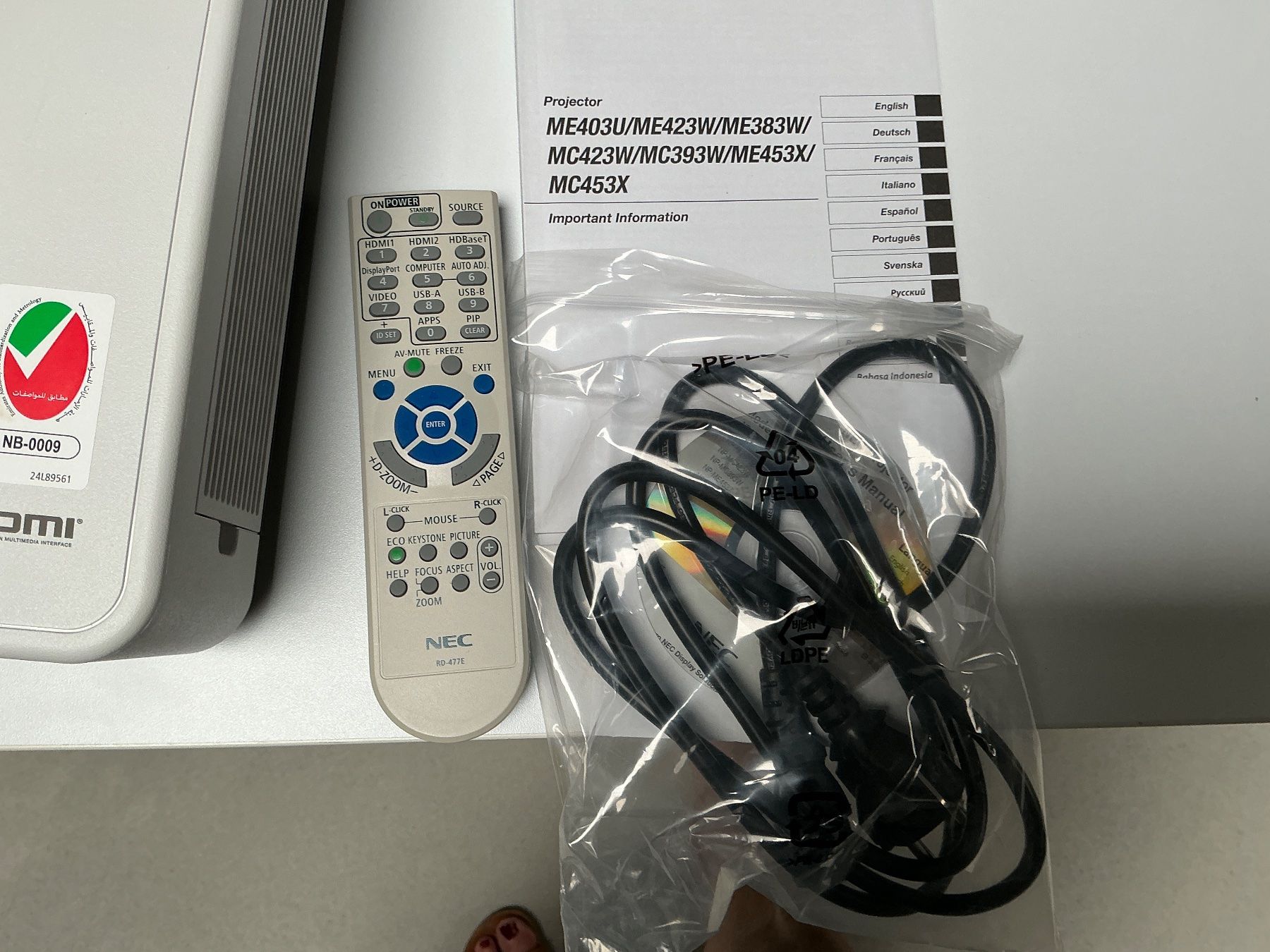 Proiettori: Video Beamer NEC  NP ME403 UG – Usato da Schaffhausen venduto da Brolok 2
