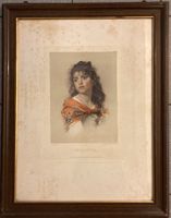 "Amalietta" von Ludwig Passini, Reproduktion, antiker Rahmen