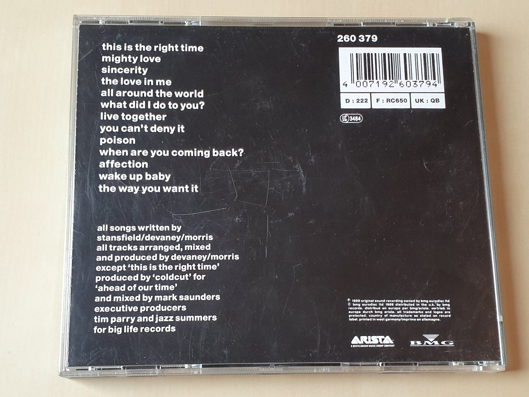 CDs: Lisa Stansfield Affection – D'occasion à Stansstad par collectorsshop 1