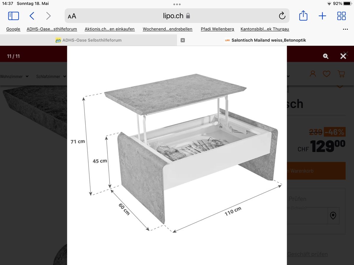 Tables: Salontisch – Neuf (Voir description) à Frauenfeld par Ema007 2