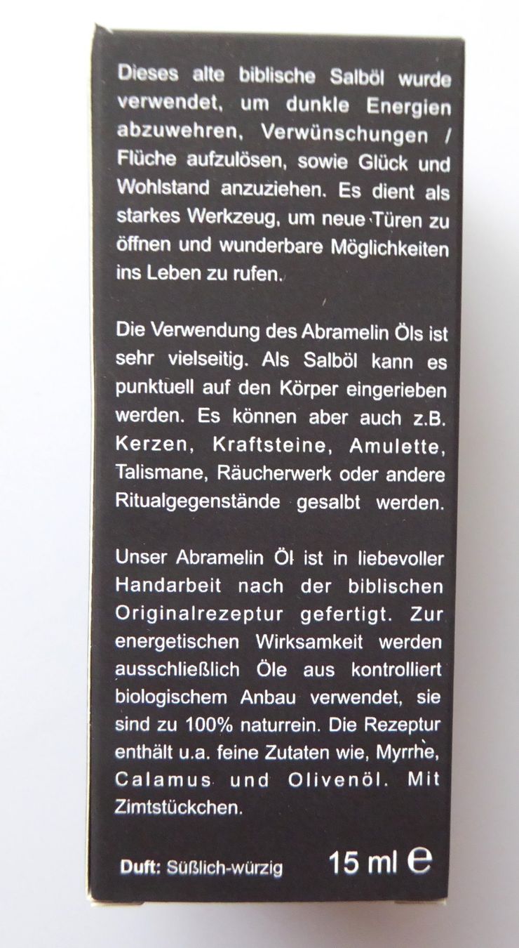 Altro in Massaggi: Bibel-/Ritualöl - Abramelin – Nuovo e nell'imballaggio originale da Mauren venduto da Yeelen 1