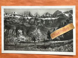 Feldpost: Walensee mit Churfirsten, 1934!