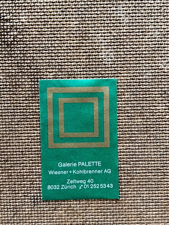 Peter Vögeli Gemälde Mohn konkrete Kunst 1989 signiert (Gebraucht) in ...