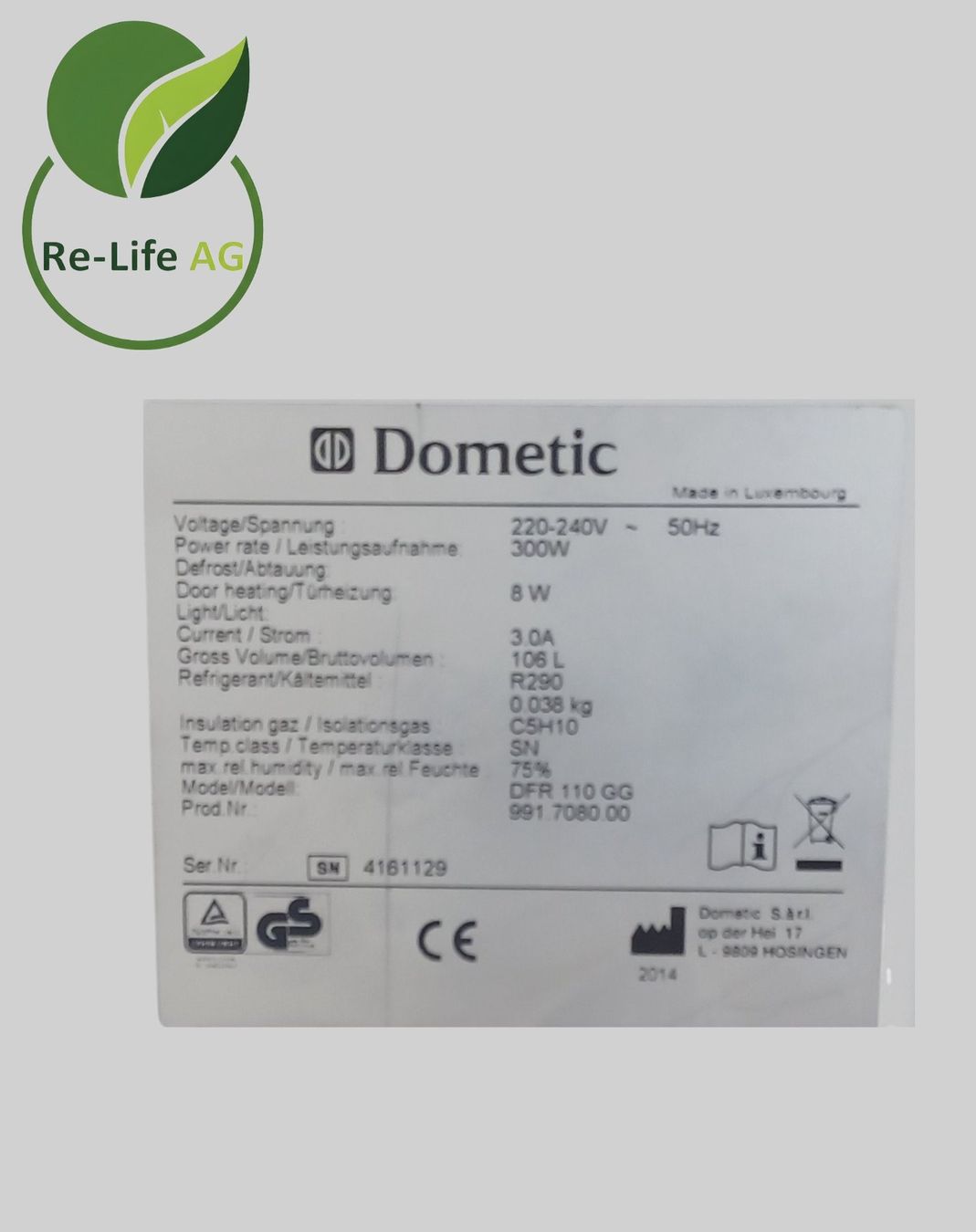 Tutte le macchine: Dometic DFR 110 GG Laboratory Freezer – Usato da Reinach BL venduto da Re-LifeAG_Labor 8