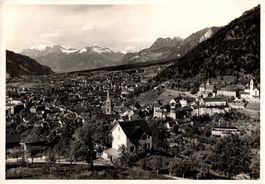 Alte AK: Chur mit Falknis und Seesaplana, ca. 1940, TOP