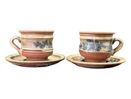 Sonia FAYOD, Lausanne - 2 tasses à thé en grés d'art