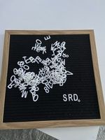 Buchstaben Set deko Letter Board Botschaft Text Ideen lernen