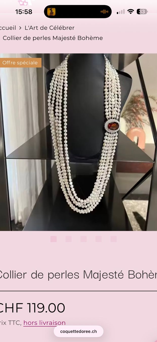 Catenine: Collier Perles Bohème – Nuovo e nell'imballaggio originale da St-Maurice venduto da Sandrinette123 1
