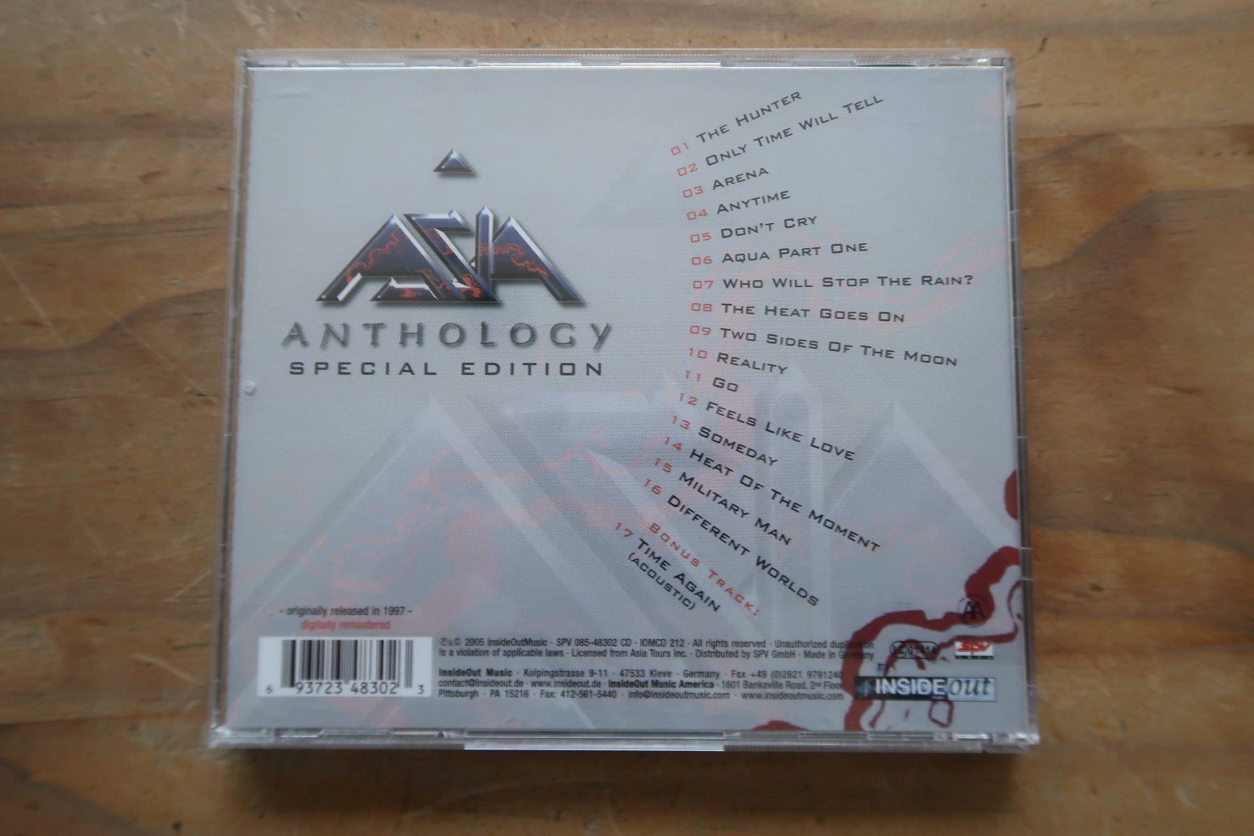 CD: ASIA - ANTHOLOGY - SPECIAL EDITON - mit John Payne - CD – Usato da Basel venduto da Patiscat 1