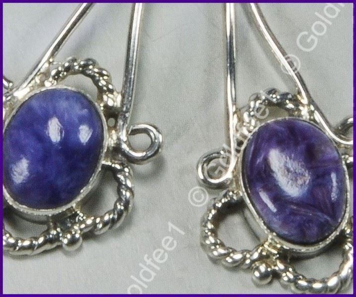 Orecchini pendenti & Orecchini a lobo: CHAROITE, Charoit Ohrhänger 925 Silber – Nuovo e nell'imballaggio originale da Oberglatt ZH venduto da Goldfee1 1