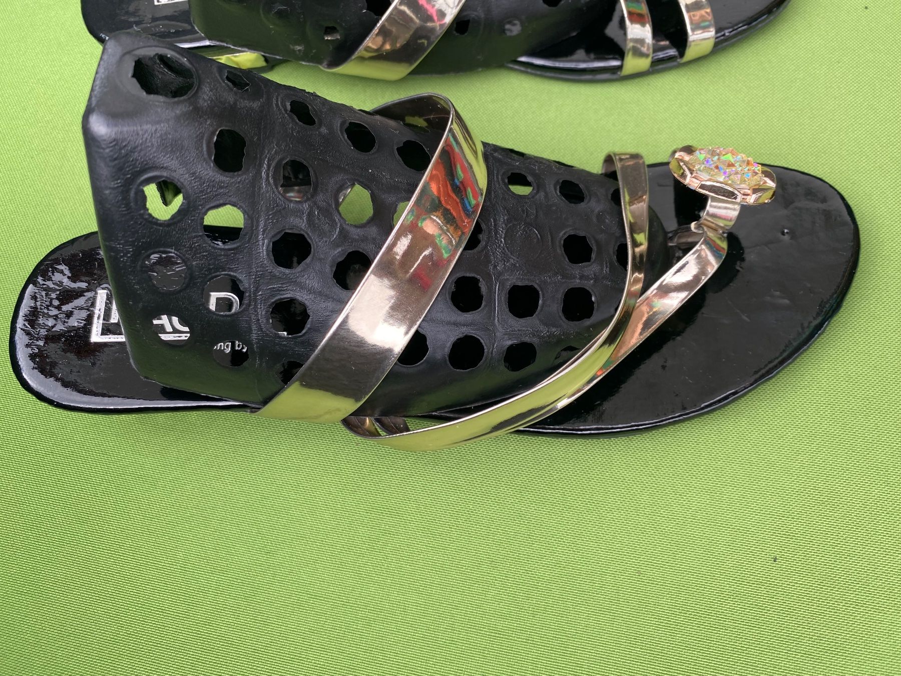 Chaussures femmes: SUMMERTIME - stylische Flip-Flops mit Décor, gold, 39 – Neuf (Voir description) à Winkel par ferrari2022 4
