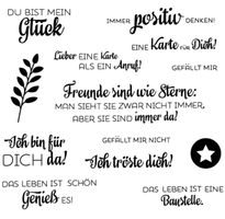 Silikonstempel Freunde sind wie Sterne